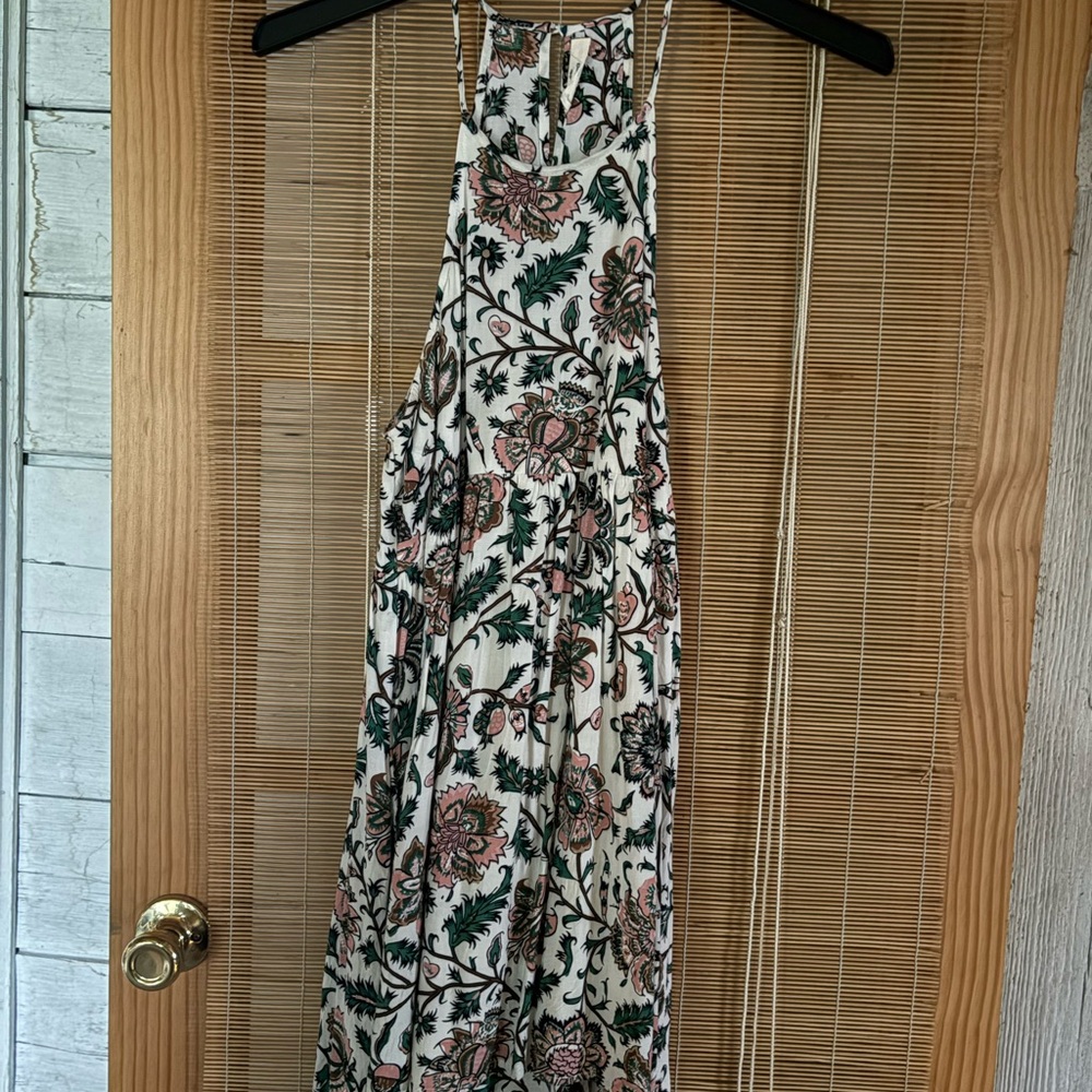 Entro Multicolor Floral Backless Dress